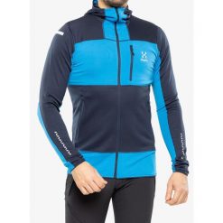 Bluza z kapturem męska Haglofs L.I.M Mid Fast Hood. Niebieskie bluzy męskie Haglöfs, l, bez wzorów, z kapturem. Za 538.99 zł.