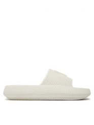 Guess Klapki E4GZ27 WG5X0 Biały. Białe klapki damskie Guess, z aplikacjami, z tworzywa sztucznego, bez obcasa, bez zapięcia. Za 149.99 zł.