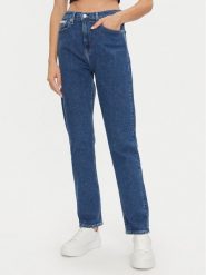 Calvin Klein Jeans Jeansy Authentic J20J224006 Granatowy Straight Fit. Niebieskie jeansy damskie Calvin Klein Jeans, bez wzorów, z bawełny. Za 389.99 zł.