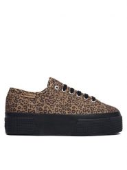 Superga Tenisówki 3790 Platform S8145YW Brązowy. Brązowe trampki i tenisówki damskie Superga, bez wzorów, z materiału, bez zapięcia. Za 299.99 zł.