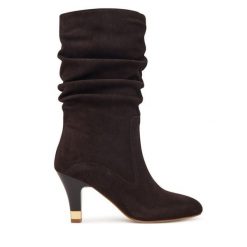 Botki Liu Jo. Brązowe botki damskie Liu Jo, bez wzorów, bez obcasa, na słupku, bez zapięcia. Za 879.99 zł.