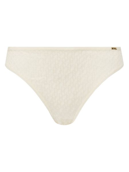 BOSS Figi klasyczne 50520389 Beżowy. Brązowe majtki damskie Boss, z syntetyku. Za 79.99 zł.
