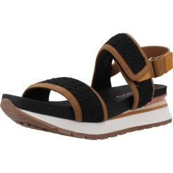 Sandały GIOSEPPO 78121G Czarny. Czarne sandały damskie Gioseppo, bez wzorów, z syntetyku, bez obcasa, bez zapięcia. Za 343.99 zł.