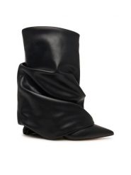 Aldo Botki Kerlon 14403549 Czarny. Czarne botki damskie Aldo, bez wzorów, ze skóry, bez obcasa, na szpilce, bez zapięcia. Za 729.99 zł.