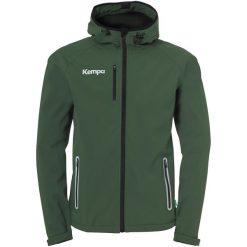 Kurtka softshell Kempa. Brązowe kurtki sportowe męskie Kempa, m, bez wzorów, z softshellu, bez kaptura. W wyprzedaży za 445.50 zł.
