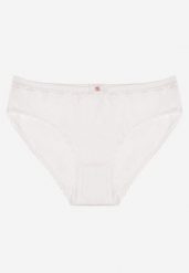 Białe Majtki Figi z Bawełny Ozdobione Kokardą i Koronką Zeterie. Białe majtki damskie Renee, z bawełny. Za 9.99 zł.
