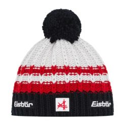 Czapka Eisbar Kova Pompon MÜ SA. Białe czapki męskie Eisbar, bez wzorów, z wełny. Za 205.51 zł.