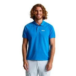 Polo Slam Od Drirelease Ss Dorośli. Niebieskie piżamy męskie SLAM, l, bez wzorów, z bawełny, bez kołnierzyka, bez ramiączek, krótkie. Za 409.99 zł.