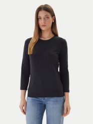 JOOP! Bluzka 58 253JE58Tani 30047800 Czarny Regular Fit. Czarne bluzki damskie JOOP!, bez wzorów, z bawełny, bez kołnierzyka, bez ramiączek. Za 339.99 zł.