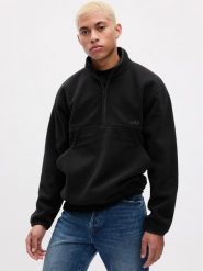 Gap Polar 811303-04 Czarny Regular Fit. Czarne bluzy sportowe męskie GAP, m, bez wzorów, z polaru, bez kaptura. Za 339.99 zł.