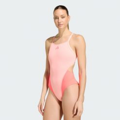 Strój Kąpielowy Ripstream Team Z Cienkimi Ramiączkami I Wycięciem Na Plecach W. Czerwone stroje kąpielowe damskie Adidas, m, bez wzorów. Za 199.00 zł.