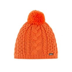 Czapka zimowa z wełną merino damska Eisbar Afra Pompon MU. Brązowe czapki damskie Columbia, na zimę, bez wzorów, z wełny, sportowe. Za 149.99 zł.
