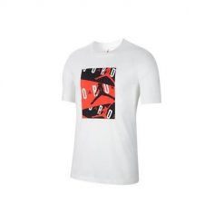 Koszulka sportowa męska Nike Air Jordan. Białe koszulki sportowe męskie Nike, m, bez wzorów, bez ramiączek, do koszykówki. Za 149.00 zł.