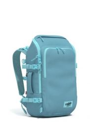 Plecak podróżny do samolotu CabinZero ADV Pro Backpack 32 L - maldives blue. Niebieskie plecaki męskie CABINZERO, bez wzorów, z materiału. Za 439.99 zł.