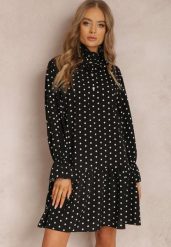 Czarna Sukienka Erosyne. Czarne sukienki damskie Renee, na lato, m, bez wzorów, bez kołnierzyka, bez ramiączek, mini. Za 49.99 zł.