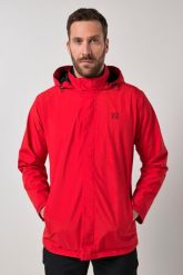 Męska Funkcyjna kurtka przeciwdeszczowa outdoor wodoodporna oddychająca. Czerwone kurtki męskie JAY-PI, l, bez wzorów, z materiału, z kapturem. Za 599.99 zł.