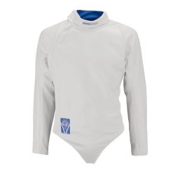 Bluza do szermierki 800N dla leworęcznych męska. Białe bluzy męskie FENC'IT, l, bez wzorów, z materiału, sportowe, bez ramiączek, bez kaptura. Za 799.99 zł.