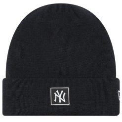 Czapka New York Yankees Team Cuff. Czarne czapki męskie New Era, bez wzorów. Za 119.99 zł.