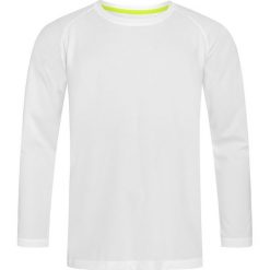 Longsleeve Sportowy, Koszulka, T-shirt z Długim Rękawem, Biały, ACTIVE-DRY Poliester. Białe koszulki sportowe męskie Stedman, m, bez wzorów, z materiału, bez ramiączek, na fitness i siłownię. Za 64.00 zł.