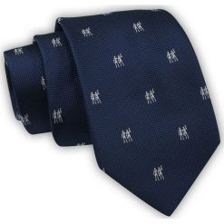 Krawat Alties (7 cm) - Znaki Zodiaku: BLIŹNIĘTA. Niebieskie krawaty i muchy Alties, bez wzorów, z tkaniny, eleganckie. Za 40.00 zł.