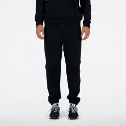 Spodnie męskie New Balance MP41508BK – czarne. Czarne spodnie sportowe męskie New Balance, m, bez wzorów, z bawełny. Za 359.99 zł.