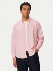 Tommy Jeans Koszula Oxford DM0DM21298 Różowy jasny Regular Fit. Czerwone koszule męskie Tommy Jeans, l, bez wzorów, z bawełny, bez kołnierzyka, bez ramiączek. Za 329.99 zł.