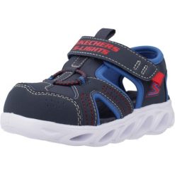 Sandały SKECHERS HYPNO-SPLASH Niebieski. Niebieskie sandały męskie Skechers, na lato, bez wzorów, z tkaniny, bez zapięcia. Za 195.99 zł.