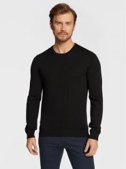 Hugo Sweter San Cedric-M1 50476832 Czarny Slim Fit. Czarne swetry męskie Hugo, m, bez wzorów, z wełny, bez kołnierzyka, bez ramiączek. Za 469.99 zł.