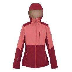 Kurtka Wodoodporna Damska Ocieplana Kelora. Czerwone kurtki sportowe damskie Regatta, xl, bez wzorów, bez ramiączek, bez kaptura, trekkingowe. Za 171.99 zł.