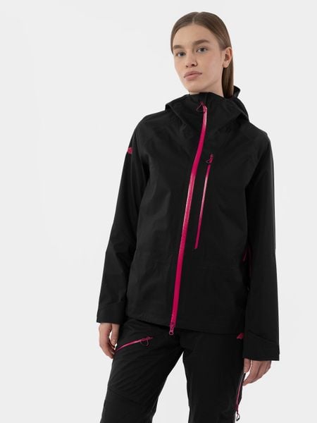 4F Kurtka skiturowa 4FPRO membrana DERMIZAX® 20 000 damska XL. Czarne kurtki sportowe damskie 4F, na zimę, m, bez wzorów, z hardshellu, bez ramiączek, bez kaptura, narciarskie, Dermizax. W wyprzedaży za 119.99 zł.