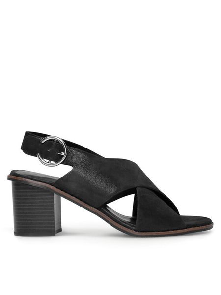 Lasocki Sandały WB-MIMI-04 Czarny. Czarne sandały damskie Lasocki, bez wzorów, ze skóry, bez obcasa, na słupku, bez zapięcia. Za 199.99 zł.