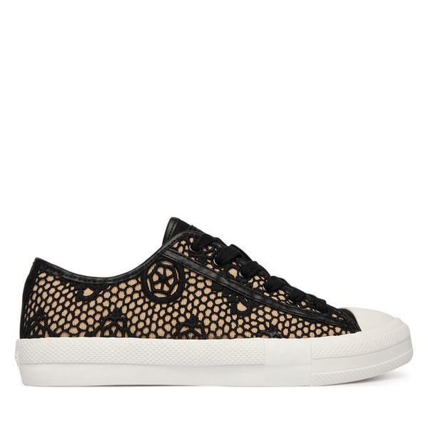 Trampki Guess. Czarne trampki i tenisówki damskie Guess, z aplikacjami, bez zapięcia. Za 237.99 zł.