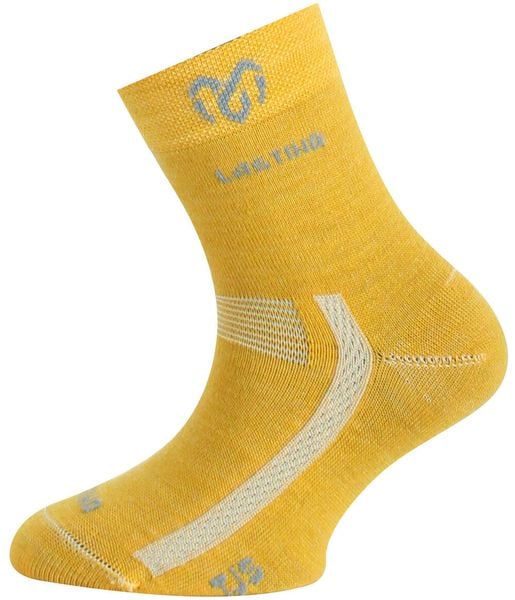 Skarpety merino TJS. Zielone skarpetki damskie LASTING, bez wzorów, z elastanu. Za 43.00 zł.