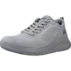 Buty do chodzenia damskie Skechers Bobs Squad Chaos Face Off. Szare obuwie sportowe damskie Skechers, z materiału, bez zapięcia. Za 390.00 zł.
