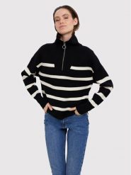 Vero Moda Sweter Saba 10269246 Czarny Regular Fit. Czarne swetry nierozpinane damskie Vero Moda, xl, bez wzorów, z wiskozy, bez kołnierzyka, bez ramiączek. Za 199.99 zł.