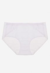 Białe Majtki Figi High Waist z Bezszwowym Wykończeniem Kolaniris. Białe majtki damskie Renee, z jeansu. Za 9.99 zł.