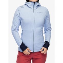 Bluza polarowa damska La Sportiva Bristen Thermal Hoody. Niebieskie bluzy damskie La Sportiva, s, bez wzorów, z polaru, bez ramiączek, bez kaptura. Za 760.99 zł.