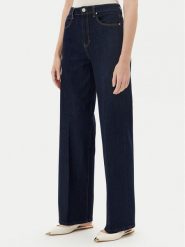 Guess Jeansy W5YA1A D5PW1 Granatowy Wide Leg. Niebieskie jeansy damskie Guess, z aplikacjami, z bawełny. Za 399.99 zł.