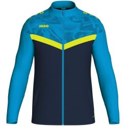 Poliestrowa bluza dresowa Jako Iconic. Niebieskie bluzy damskie Jako, m, bez wzorów, z dresówki, bez ramiączek, z kapturem. Za 325.00 zł.