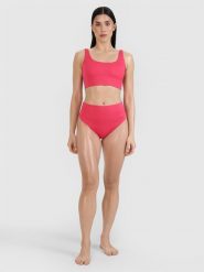 4F Dół od bikini damski - różowy L. Czerwone bikini 4F, l, bez wzorów, z elastanu. W wyprzedaży za 39.99 zł.
