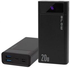 BLOW POWER BANK 20000MAH QC+PD 20W + LIGHTNING CZARNY PB20E. Czarne powerbanki Blow. Za 79.16 zł.