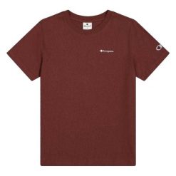 T-shirt Damski Logo. Brązowe t-shirty damskie Champion, bez wzorów, casualowe, bez kołnierzyka, bez ramiączek. Za 143.99 zł.