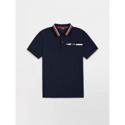 Koszulka polo męska TBS Selimpol. Czerwone koszulki sportowe męskie TBS, l, bez wzorów, bez ramiączek, żeglarskie. Za 319.00 zł.