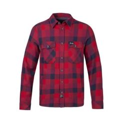 Koszula z długim rękawem Rafiki Virage. Czerwone koszule męskie RAFIKI, m, bez wzorów, bez kołnierzyka, bez ramiączek. W wyprzedaży za 374.30 zł.