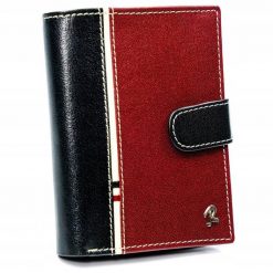 Portfel męski czarno-czerwony Rovicky 326L-RBA-D BLACK-RED. Czarne portfele męskie ROVICKY, bez wzorów, ze skóry. Za 84.00 zł.