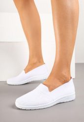 Białe Wsuwane Tenisówki Mokasyny Venni. Białe trampki i tenisówki damskie Born2be, z aplikacjami, z jeansu, bez zapięcia. Za 44.99 zł.