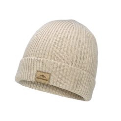 Czapka Beanie Unisex Fjord Nansen Hygge. Brązowe czapki damskie FJORD NANSEN, bez wzorów, z dzianiny. Za 89.99 zł.