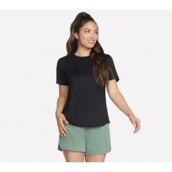 Koszulka Damska Skechers. Czarne koszulki sportowe damskie Skechers, bez wzorów, bez ramiączek. Za 120.99 zł.
