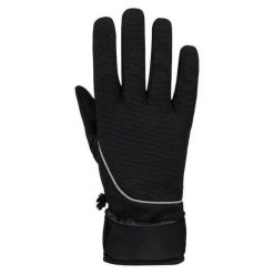 Rękawiczki zimowe 2v1 Loap Rosol czarne. Czarne rękawiczki damskie YOA, bez wzorów. Za 110.80 zł.