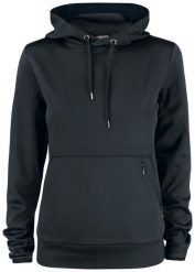 Clique Oakdale Women damska bluza z kapturem z poliestru – black. Czarne bluzy damskie CLIQUE, xl, bez wzorów, z poliesteru, sportowe, bez ramiączek, z kapturem. Za 222.65 zł.